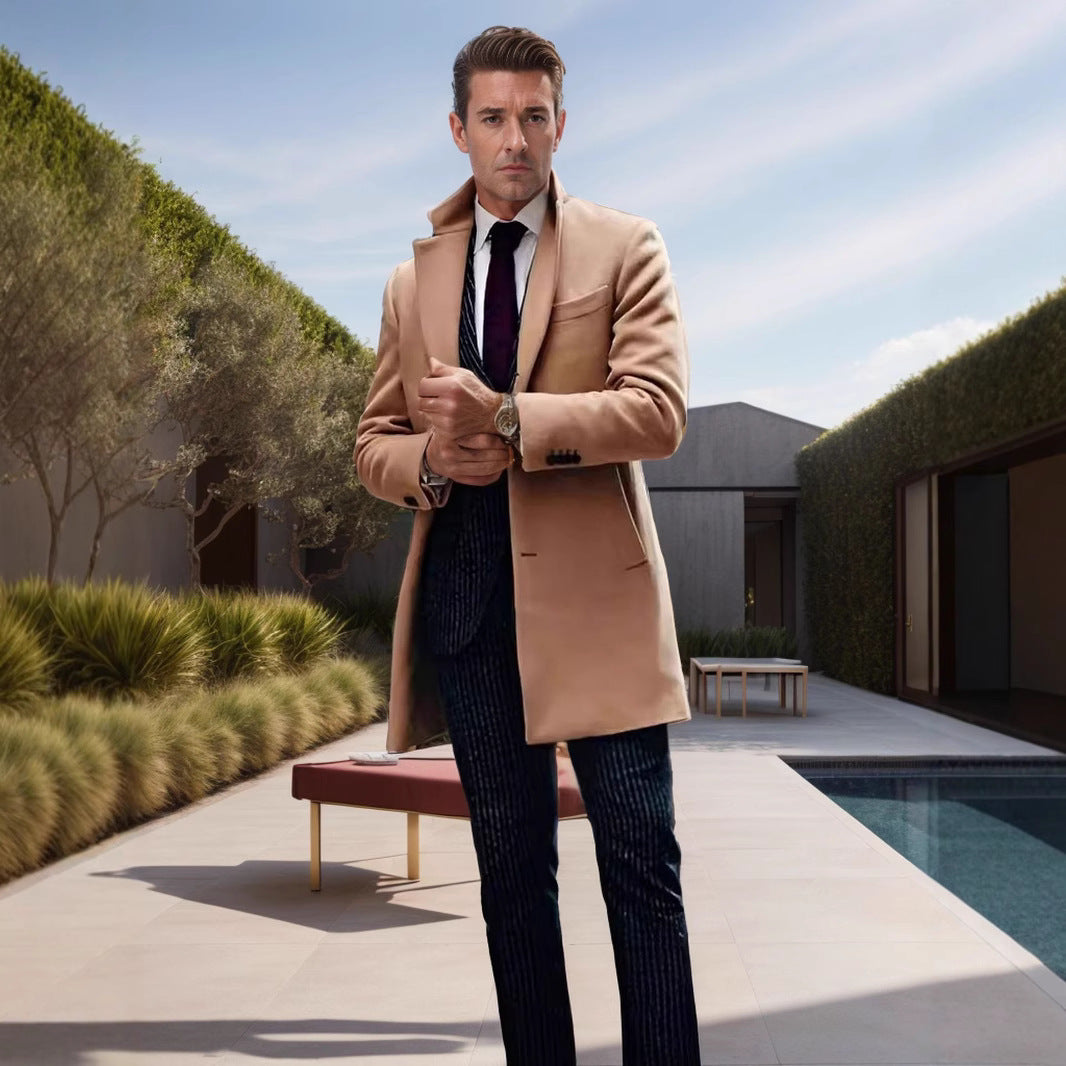 Men's elegant coat in classic cut Lisslune