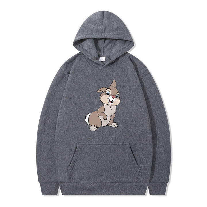 Women's hooded sweatshirt with cute rabbit design and comfortable kangaroo pockets Lisslune