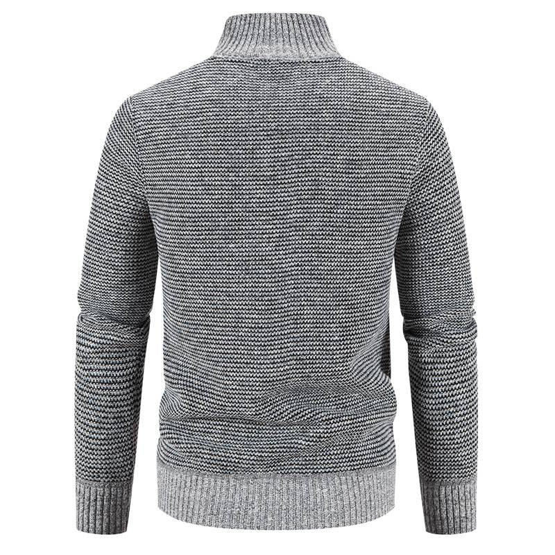 Men's casual quilted jacket with knitted sleeves Lisslune