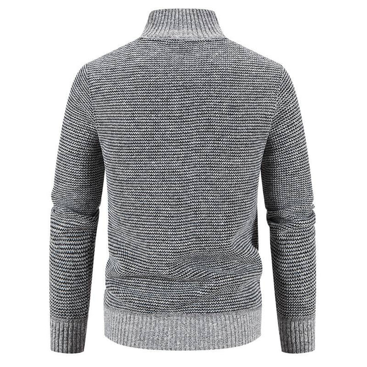 Men's casual quilted jacket with knitted sleeves Lisslune