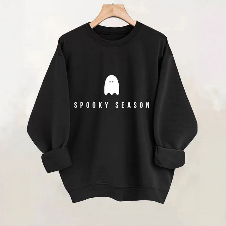 Women's sweatshirt with casual spooky design and soft inner fleece Lisslune