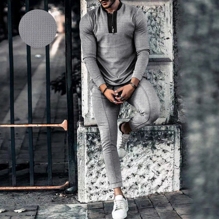 Men's functional shirt with modern zipper and ergonomic cut Lisslune