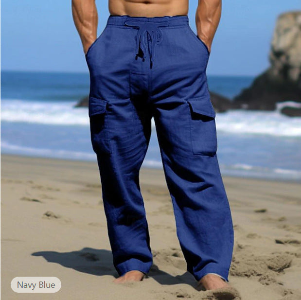 Men's Comfortable Casual Cargo Pants with Spacious Pockets Lisslune