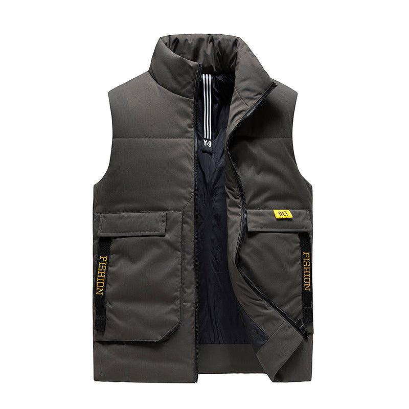 Men's Functional Quilted Vest with Elastic Inserts Lisslune
