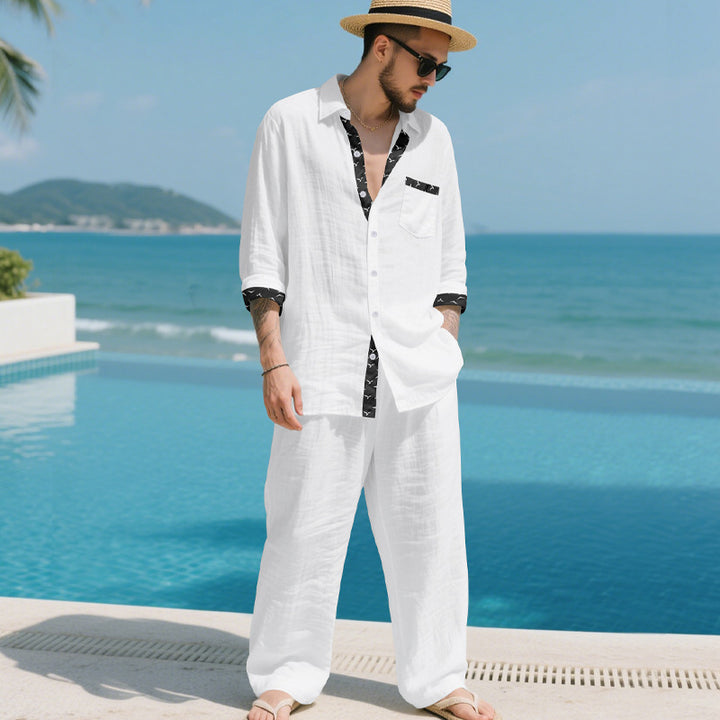 Men's elegant casual blazer with matching pants Lisslune