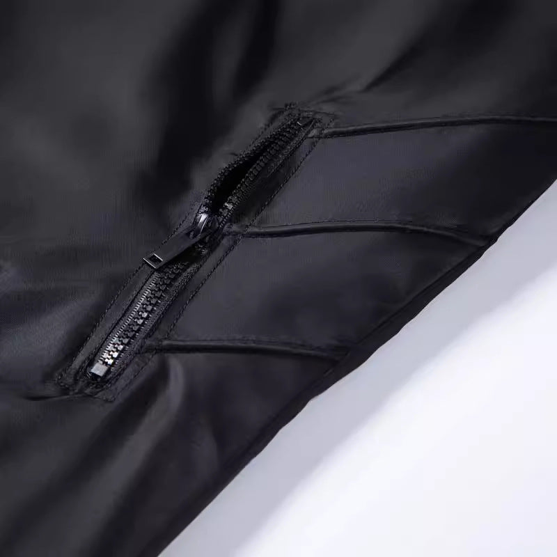 Men's Versatile Synthetic Leather Jacket Lisslune