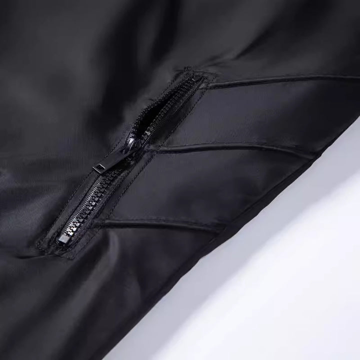 Men's Versatile Synthetic Leather Jacket Lisslune