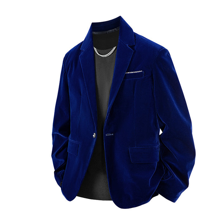 Men's Velvet Blazer Lisslune