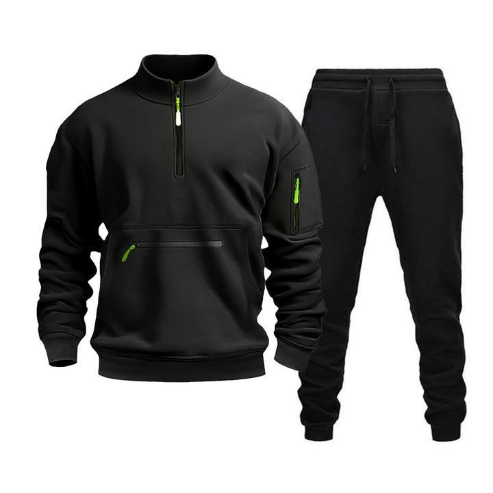 Men's Sports Sweatshirt and Jogging Pants Set Lisslune