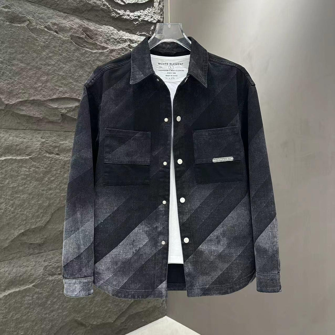 Men's Casual Shirt Jacket with Practical Pockets Lisslune