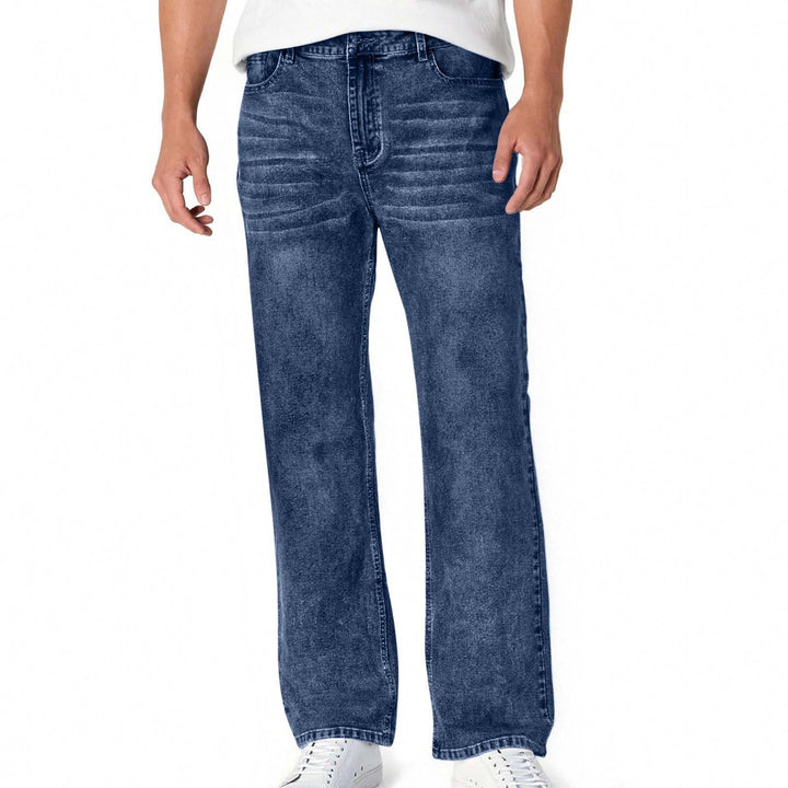 Herren lässige Bootcut Jeans mit modernen Waschungen Lisslune