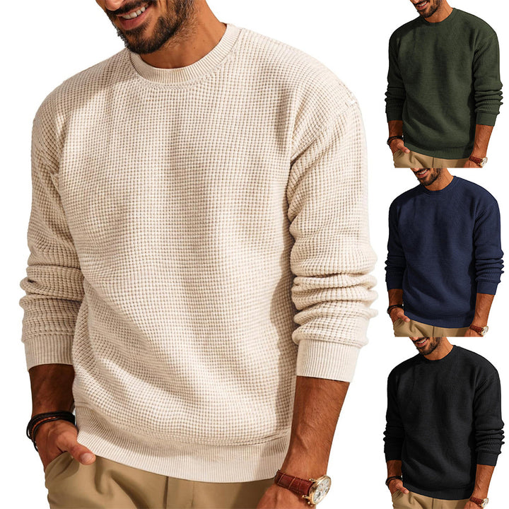 Men's Structured Sweatshirt with Round Neck Lisslune