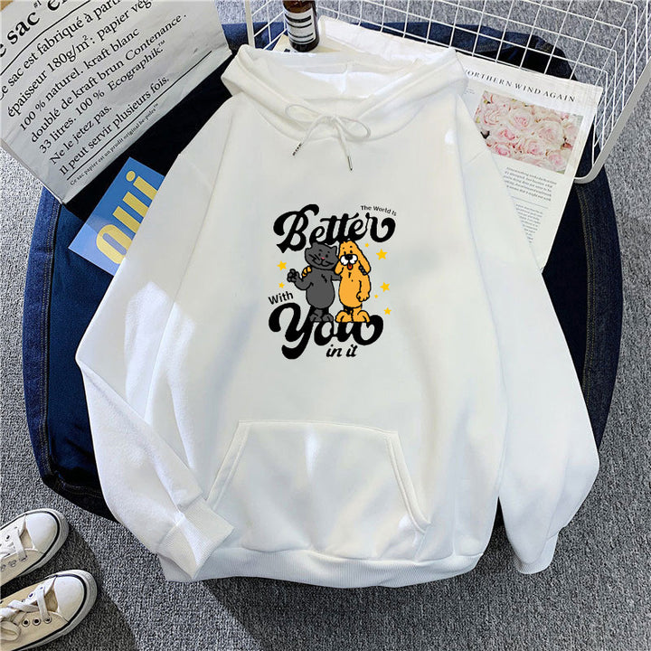 Women's hoodie with playful animal motif Lisslune