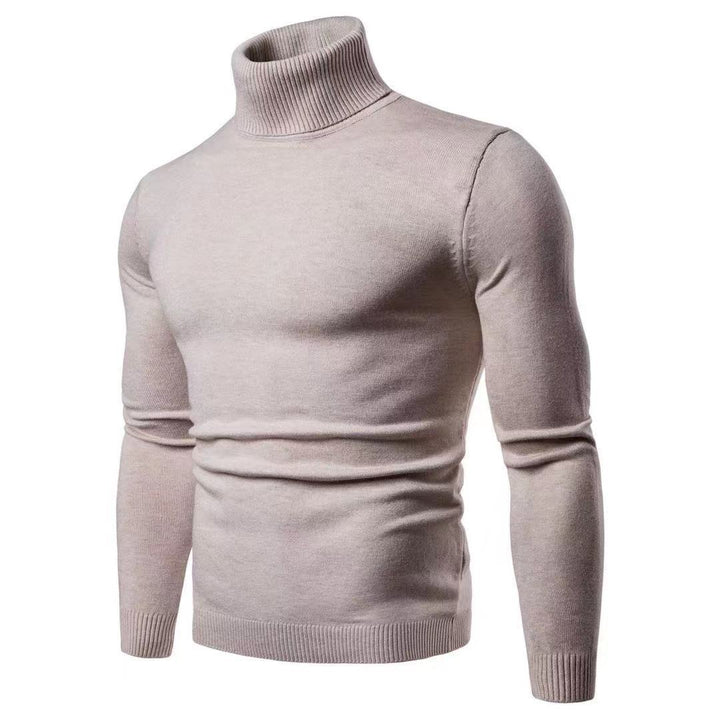Men's fashionable turtleneck sweater made of fine merino wool Lisslune