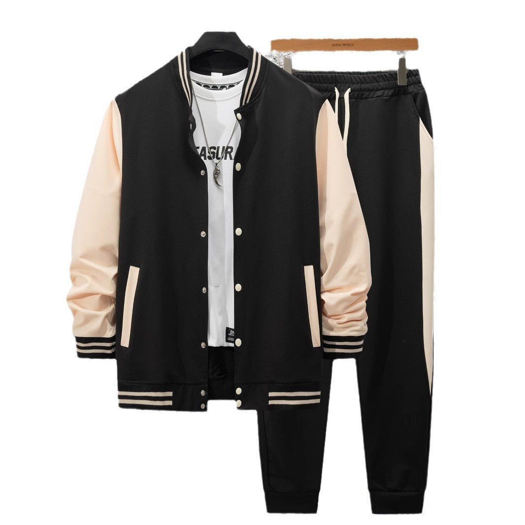 Men's sporty tracksuit set with striped details Lisslune
