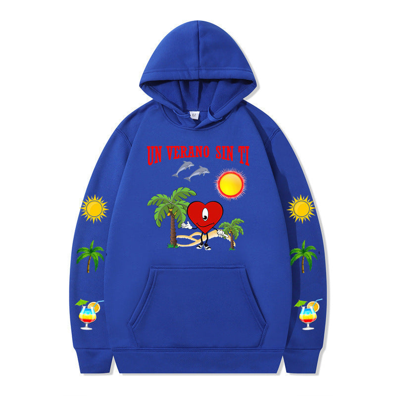 Women's hoodie with vibrant summer motif and comfortable fit Lisslune