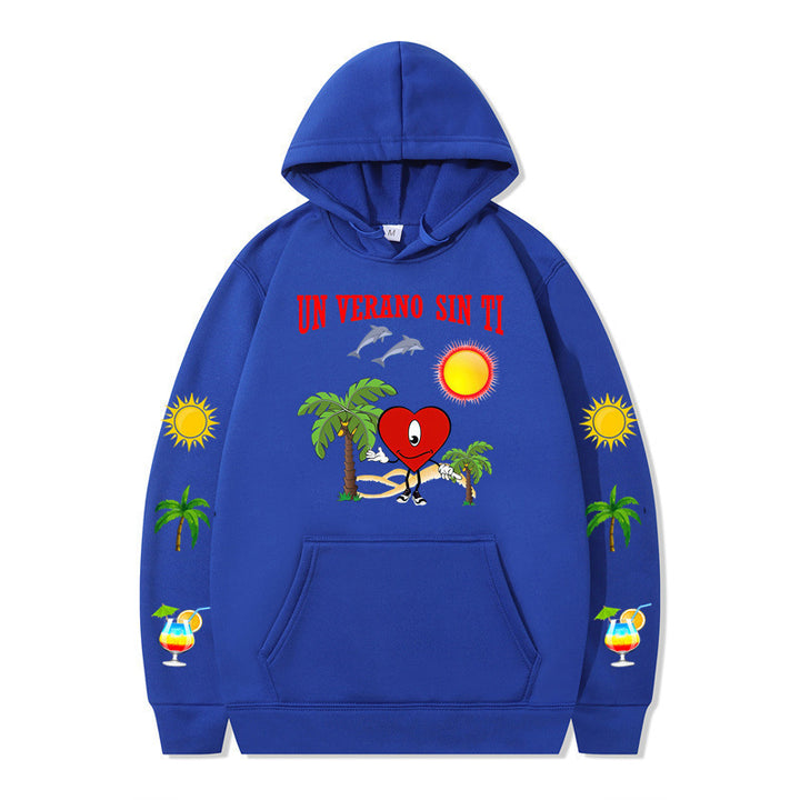 Women's hoodie with vibrant summer motif and comfortable fit Lisslune