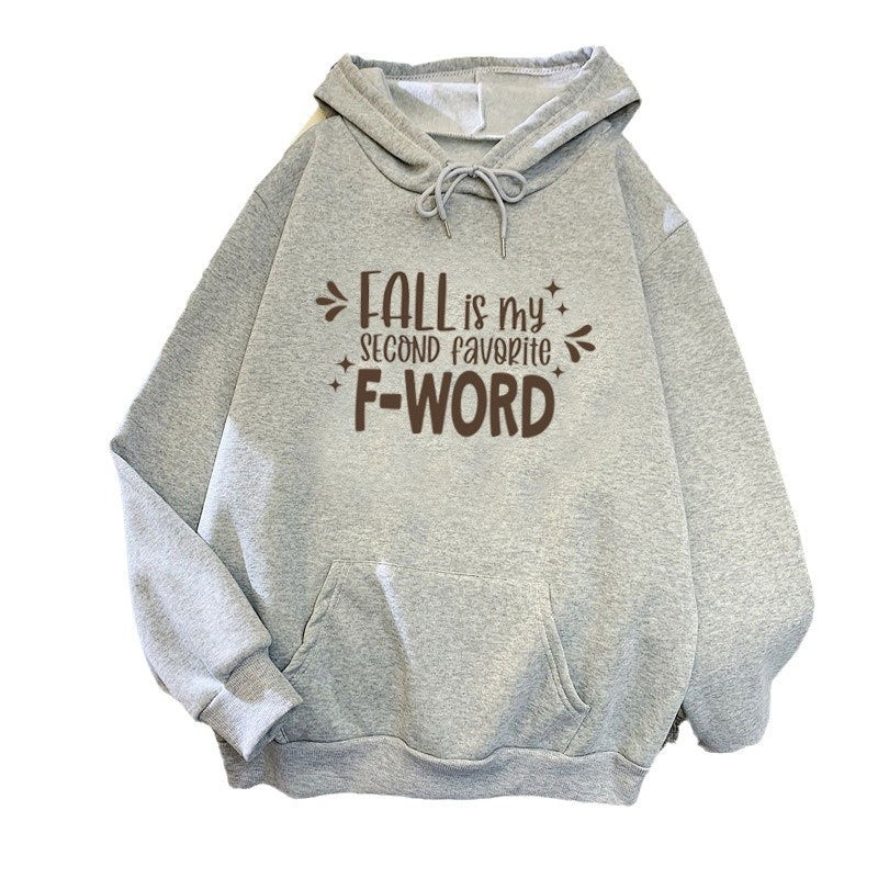Women's hoodie with funny slogan and casual cut Lisslune