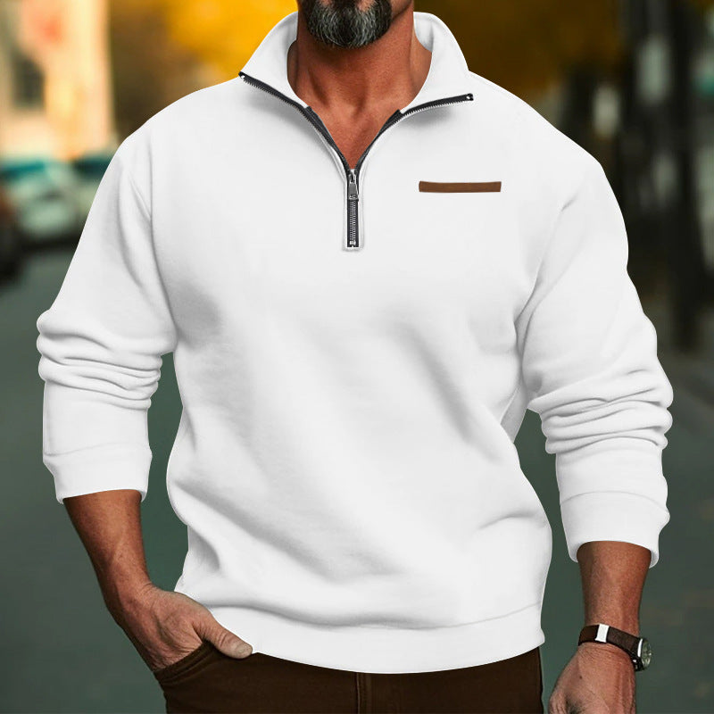Men's hoodie with half zipper and comfortable fit Lisslune