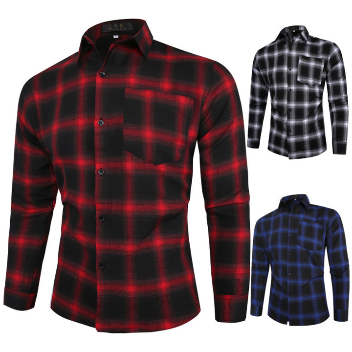 Men's Checked Shirt Lisslune