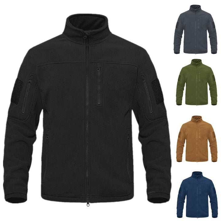 Men's fleece jacket with practical pockets Lisslune
