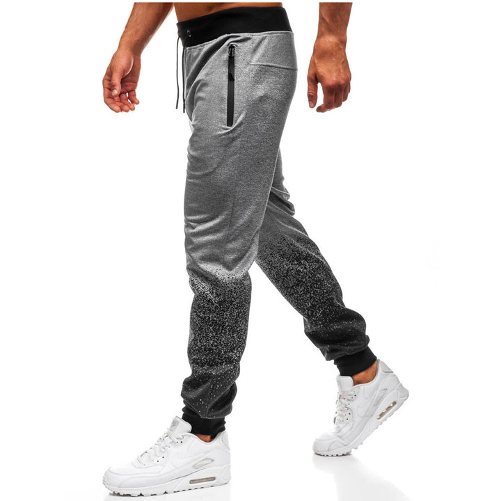 Men's Athletic Jogging Pants with Side Zipper Pockets Lisslune