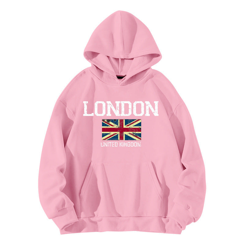 Women's hoodie in urban London style with kangaroo pocket and comfortable fit Lisslune