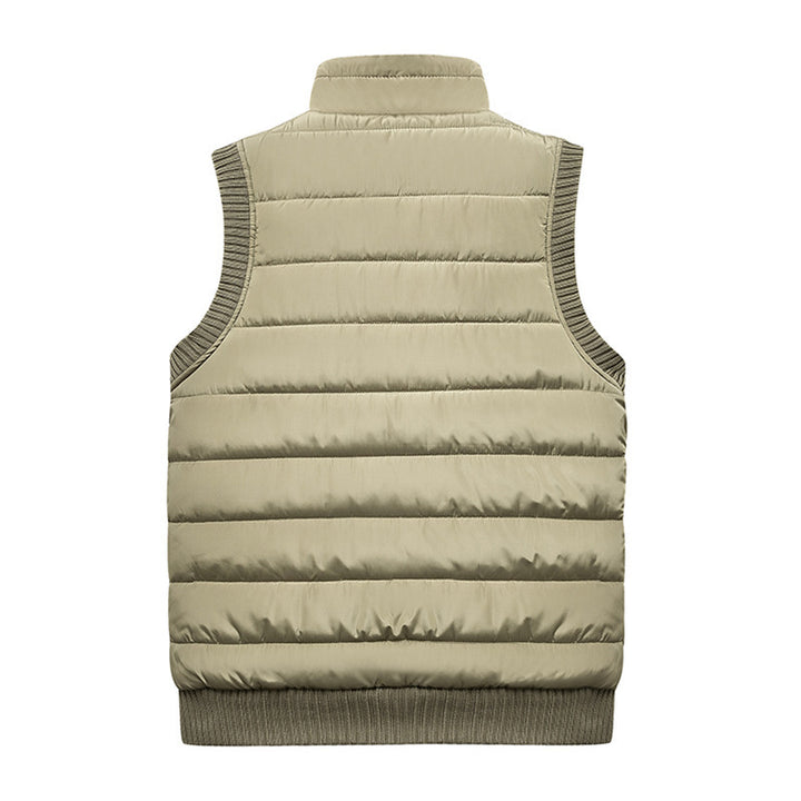 Men's Quilted Vest with Fleece Lining Lisslune
