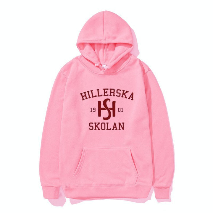 Women's hooded sweatshirt with classic school motif and cozy inner lining Lisslune