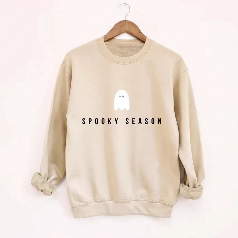 Women's sweatshirt with casual spooky design and soft inner fleece Lisslune