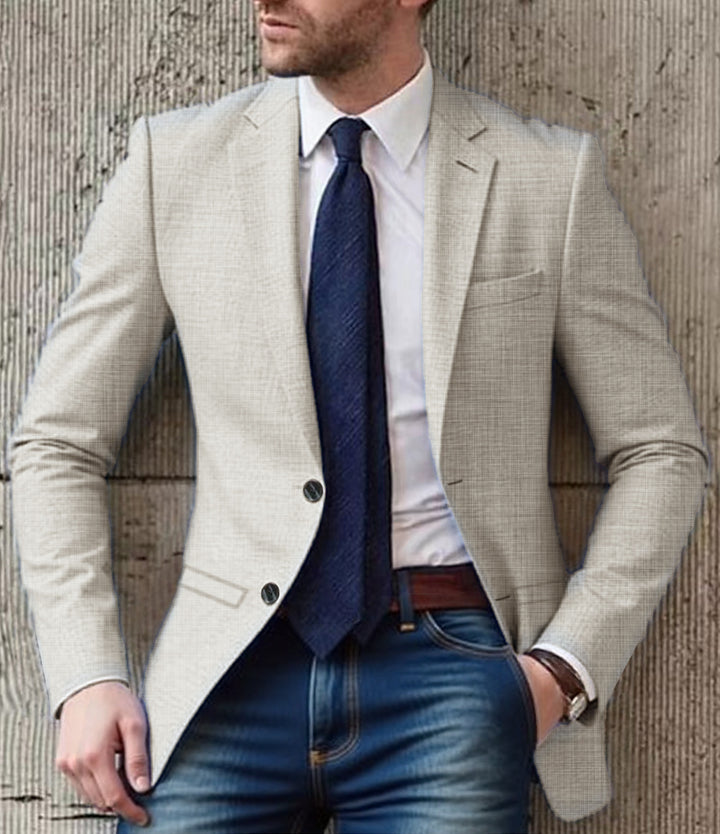 Men's elegant and structured blazer with fashionable details Lisslune