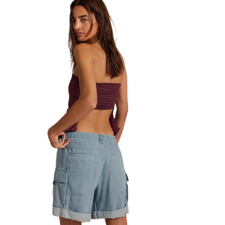 Women's crochet top with voluminous ruffles and wide straps Lisslune
