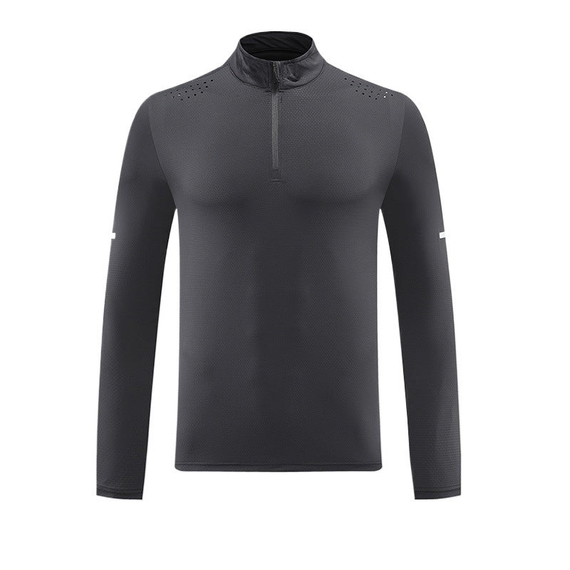 Men's functional long-sleeve shirt with zipper and breathable material Lisslune