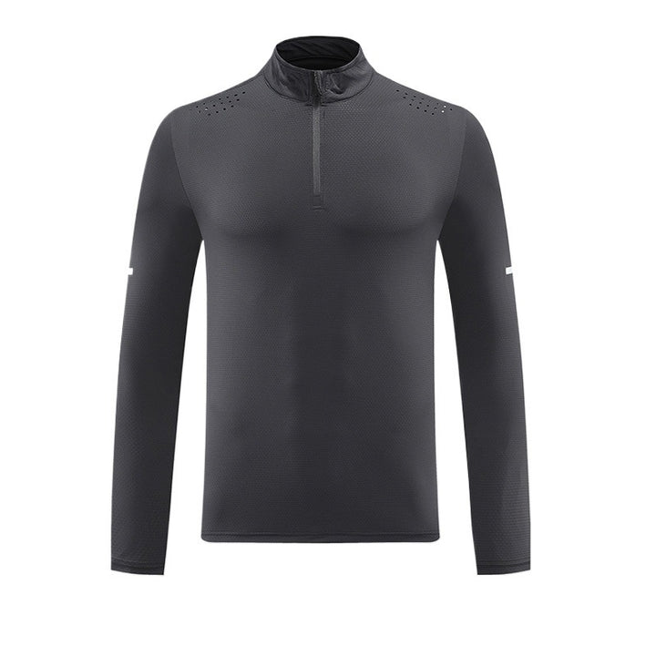 Men's functional long-sleeve shirt with zipper and breathable material Lisslune
