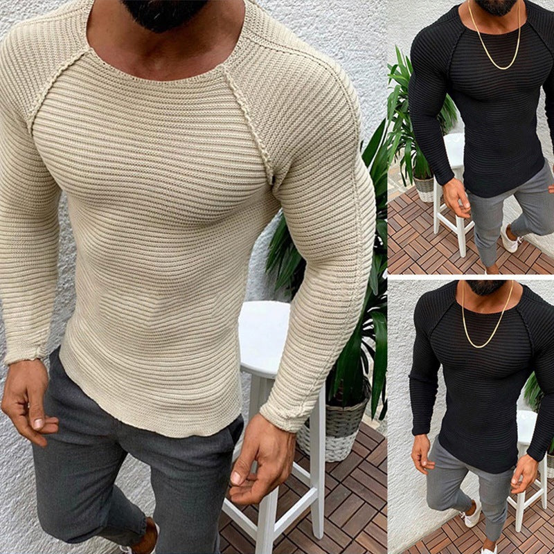 Men's Slim Fit Long Sleeve Lisslune