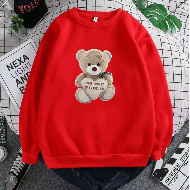 Women's sweatshirt with embroidered bear motif Lisslune