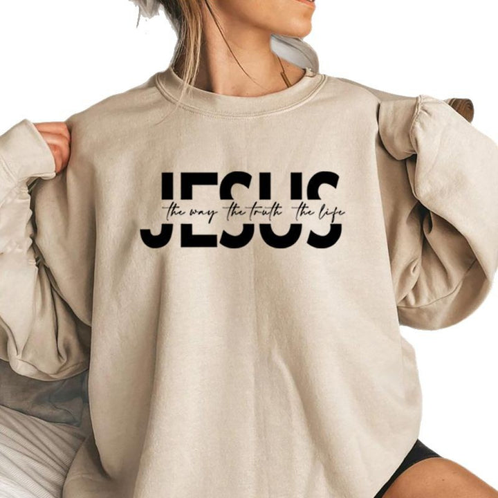 Women's casual sweatshirt with inspirational quote and high wearing comfort Lisslune