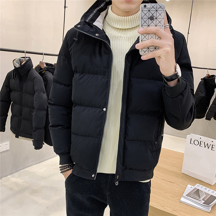 Men's insulated quilted jacket with practical hood Lisslune