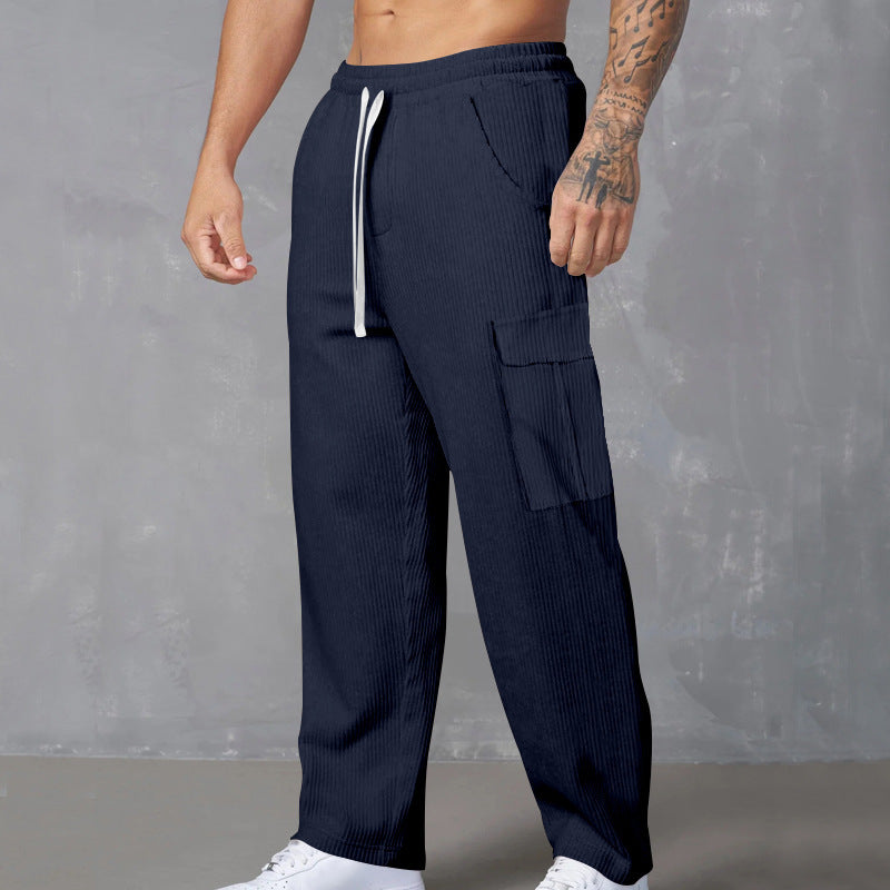 Men's cargo joggers with practical side pockets and elastic waistband Lisslune