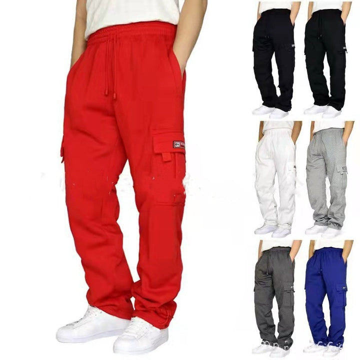 Men's cargo pants with practical pockets and elastic waistband Lisslune