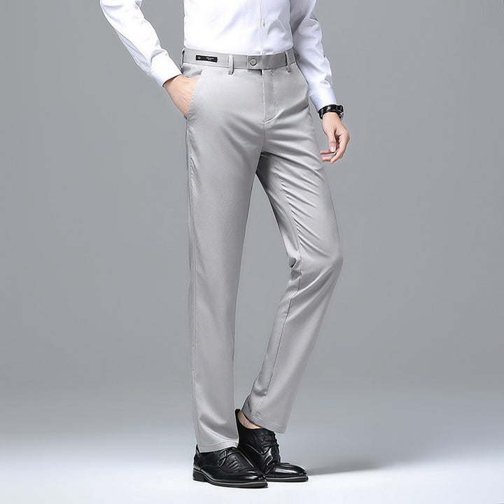 Men's Elegant Slim-Fit Suit Trousers Lisslune