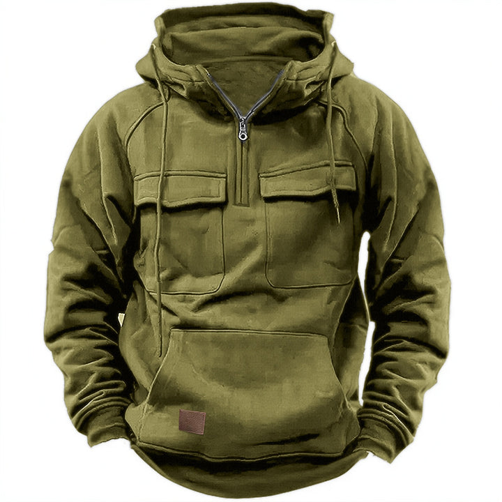 Men's Functional Hoodie with Practical Pockets Lisslune
