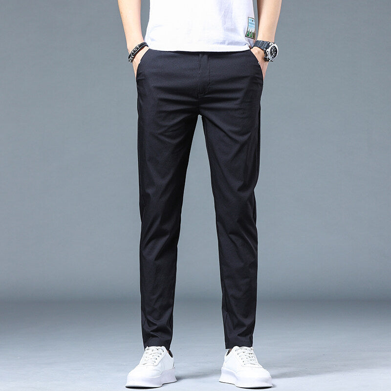 Men's airy leisure pants in modern slim-fit design Lisslune