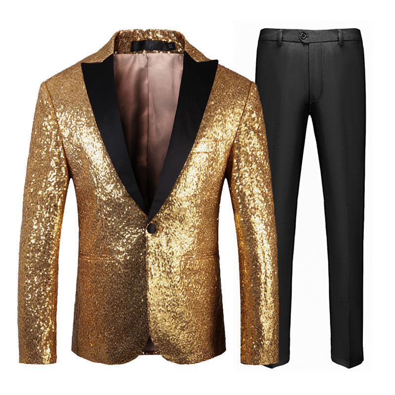 Men's shimmering sequin suit set Lisslune
