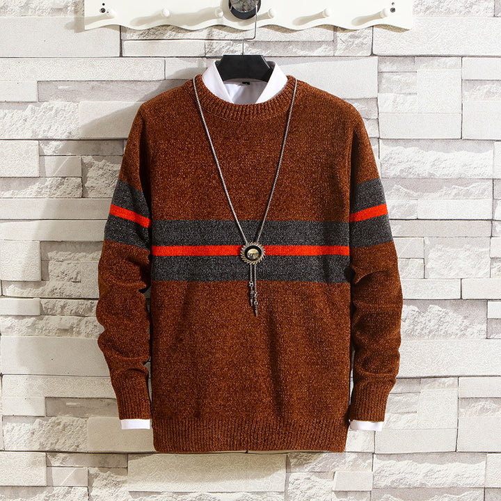 Men's stylish sweater with striped design and high comfort Lisslune