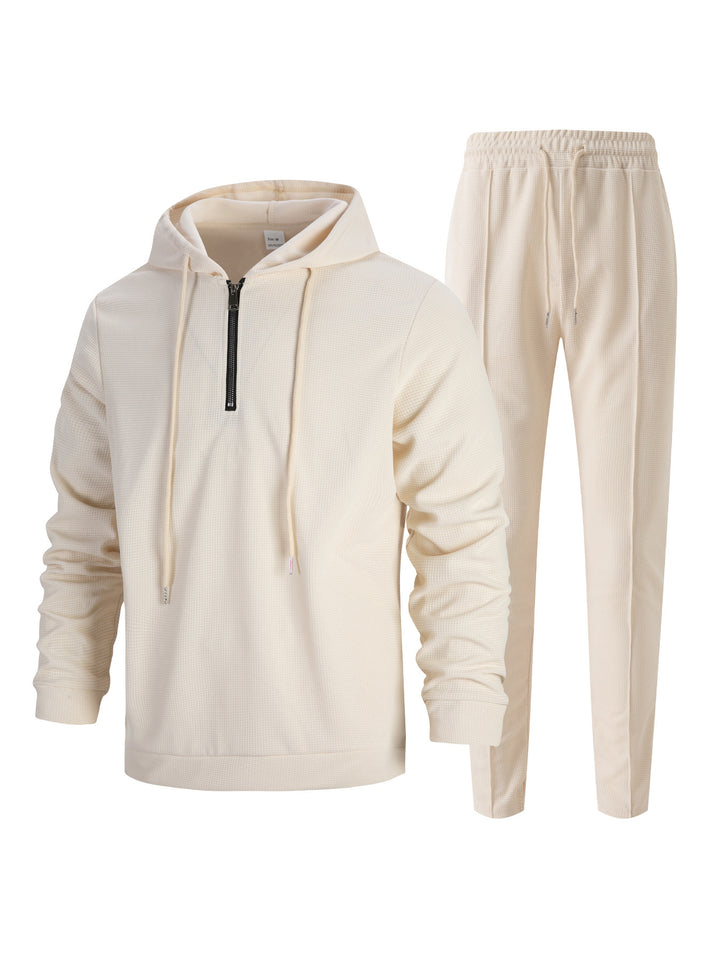 Men's sporty hoodie and jogging pants set with breathable material and stylish accents Lisslune