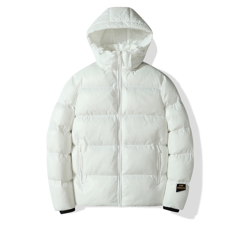 Men's Insulated Quilted Jacket with Hoodie Lisslune