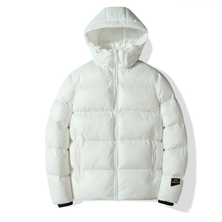 Men's Insulated Quilted Jacket with Hoodie Lisslune