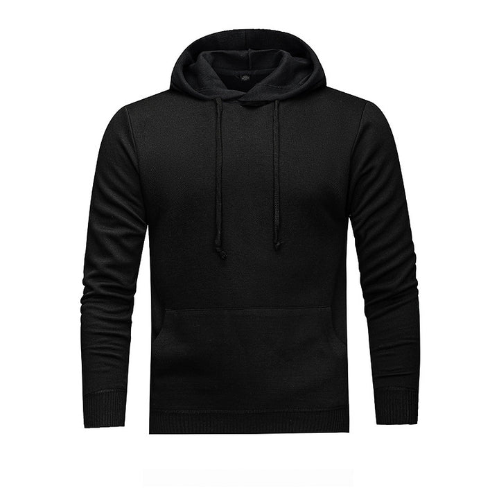 Men's Hooded Sweatshirt with Ergonomic Cut and Practical Kangaroo Pocket Lisslune
