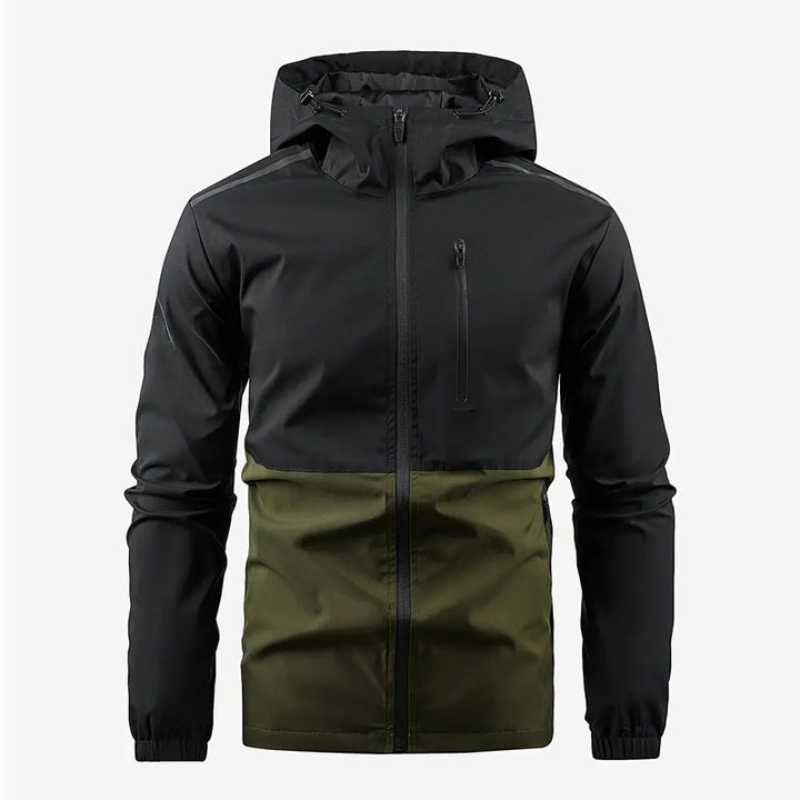 Men's multifunctional transitional jacket with hidden hood Lisslune